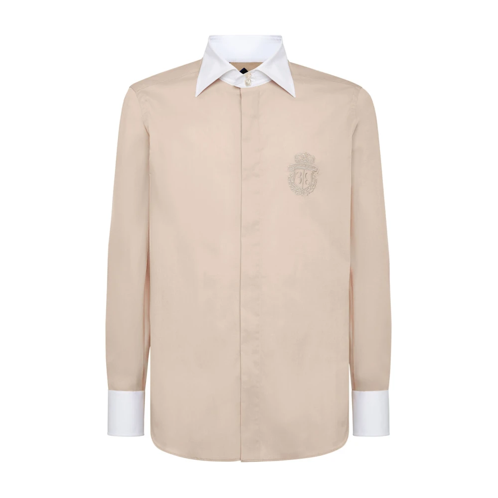 Billionaire Casual Button-Up Shirt in Blue Beige Heren