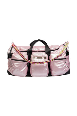 sacs-a-main-en-nylon-rose-fluo-jaune