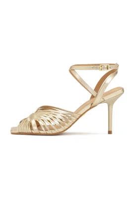 Guld sandaler med fina remmar