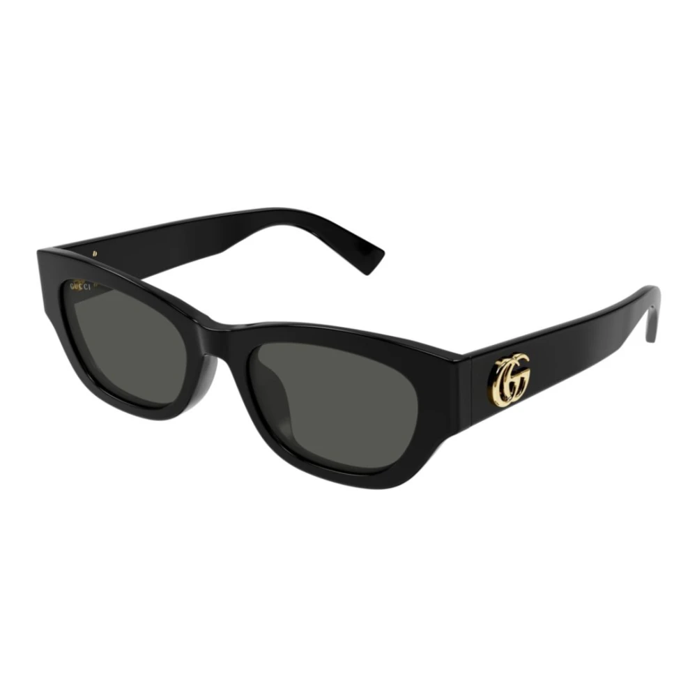 Gucci Unisex Black Sunglasses, 53 Mm, Emblem Sunglasses