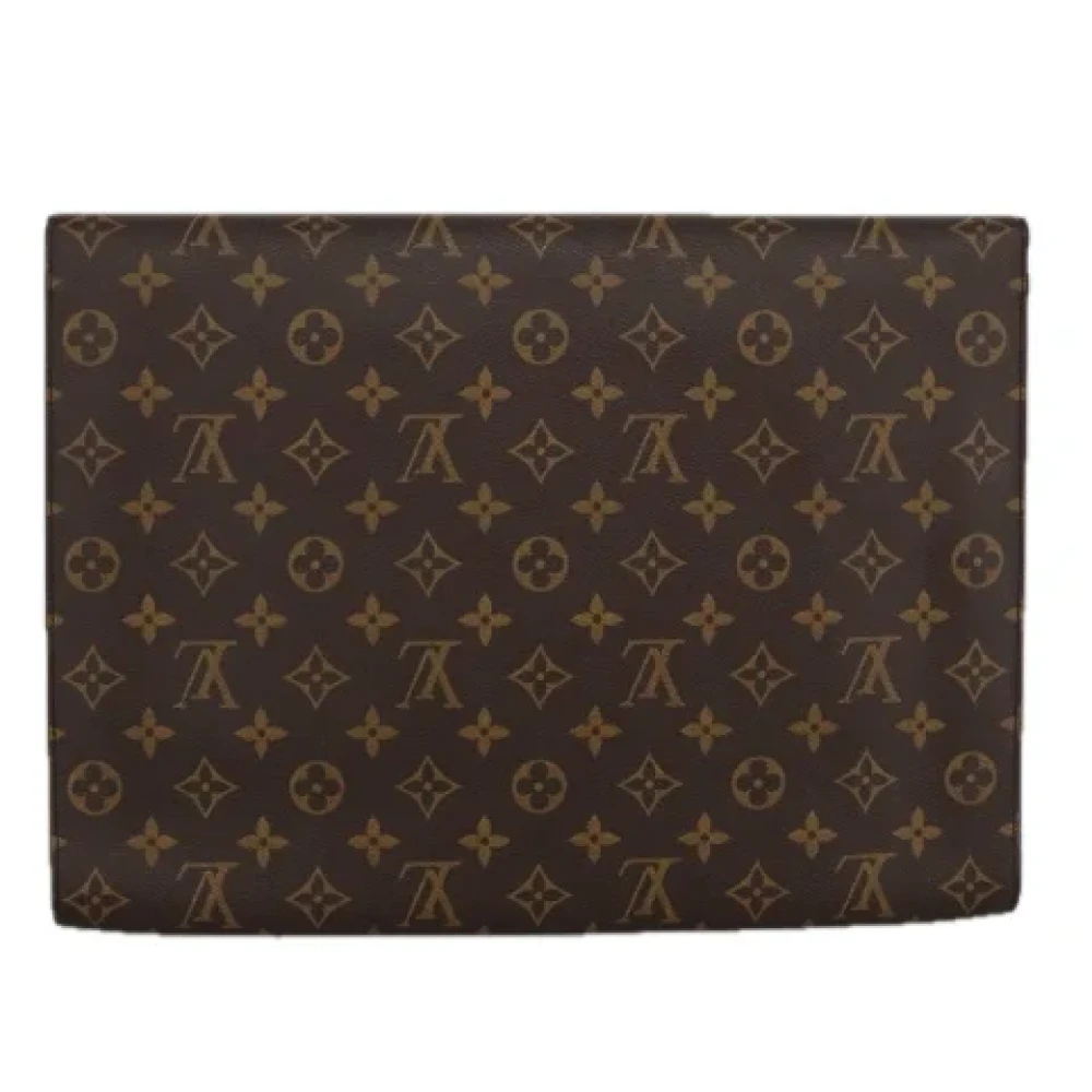 Louis Vuitton Vintage Pre-owned Canvas clutches Brown Dames