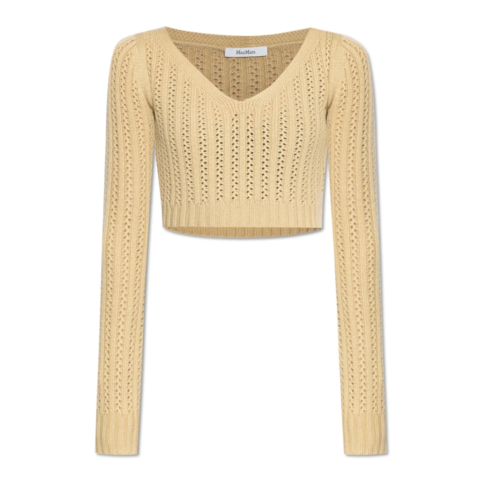 Max Mara Sweater `Ifrem` Beige Dames