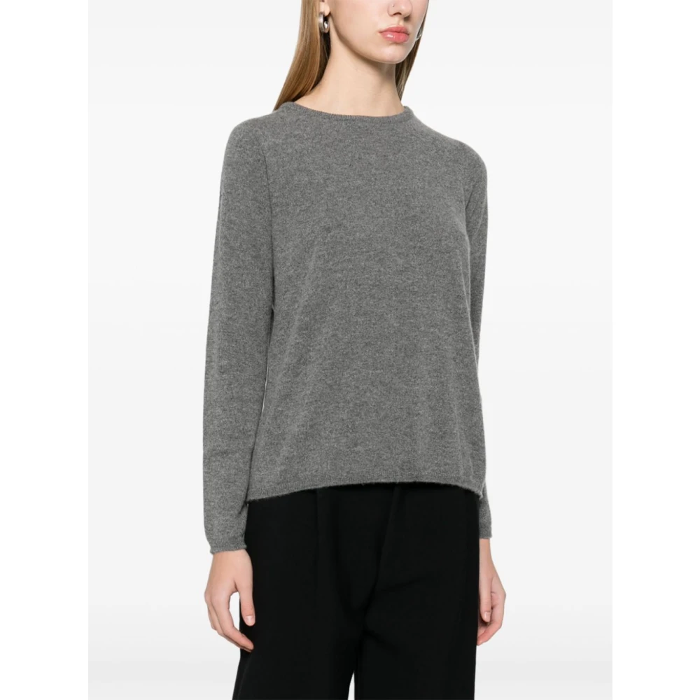 Max Mara Grijze Kasjmiertrui Geborstelde Brei Gray Dames