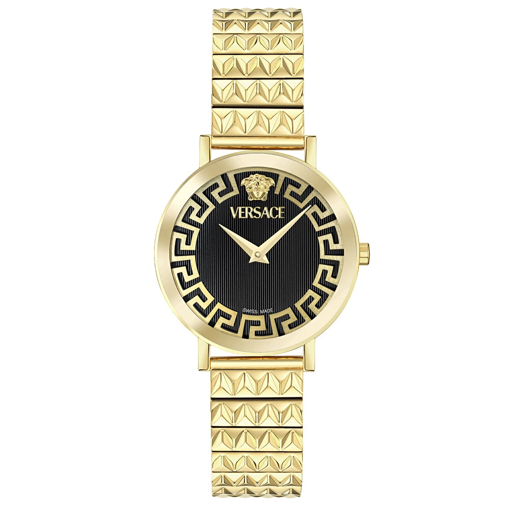 Versace Yellow Watches, Female, One Size, Daedalus Watch
