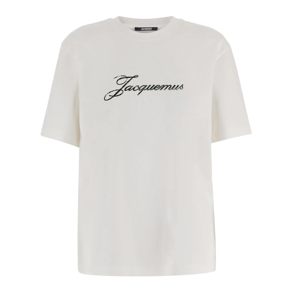 Jacquemus White T-Shirts, Male, M, Le T-Shirt
