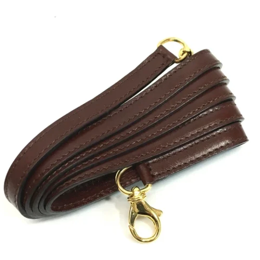 Salvatore Ferragamo Pre-owned Leather shoulder-bags Brown Dames