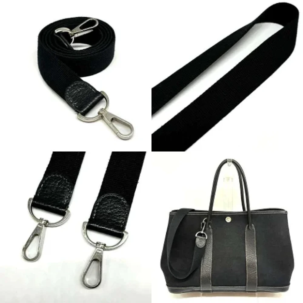 Hermès Vintage Pre-owned Canvas handbags Black Dames
