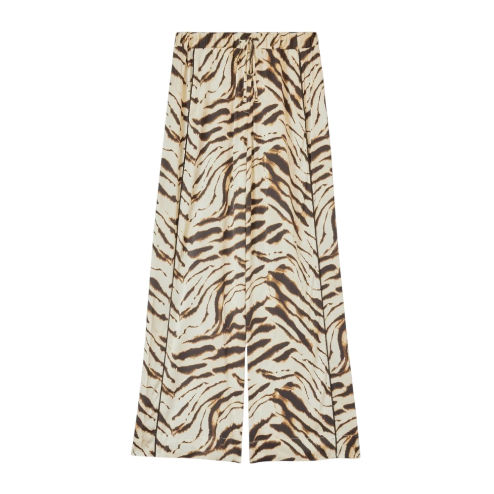 Ganni Donna Multicolor - Pantaloni A Gamba Larga - Trousers - E - M