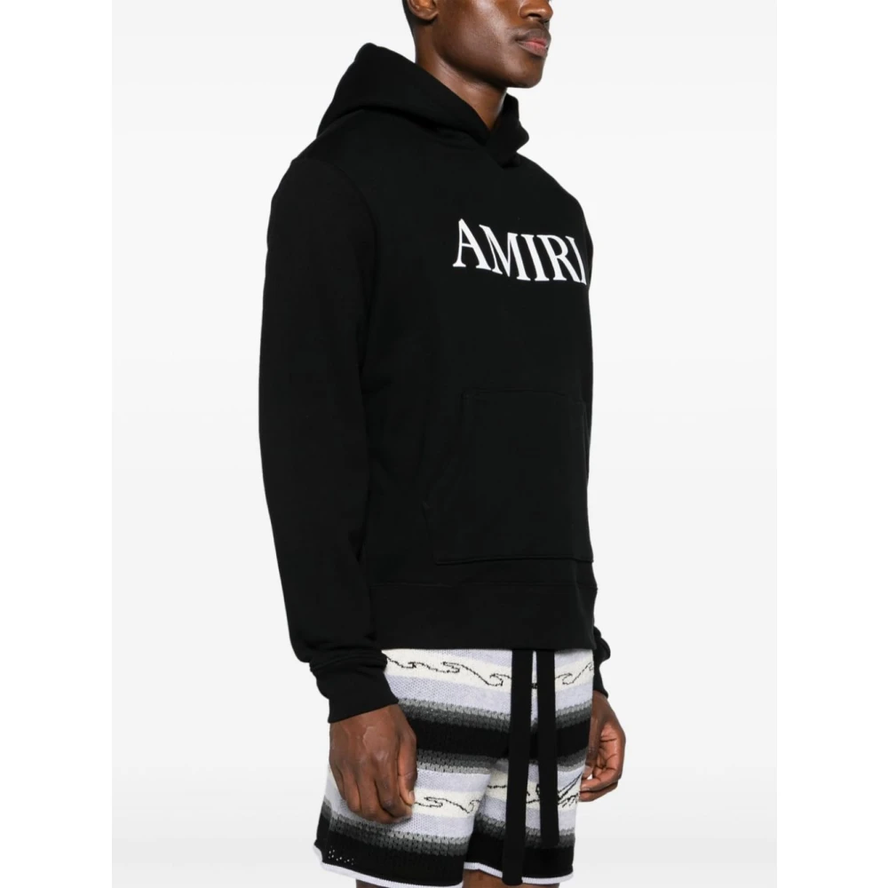 Amiri Zwarte Hoodie met Capuchon Black Heren