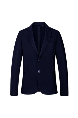 Blå Viskos Blazer Elegant Bekväm