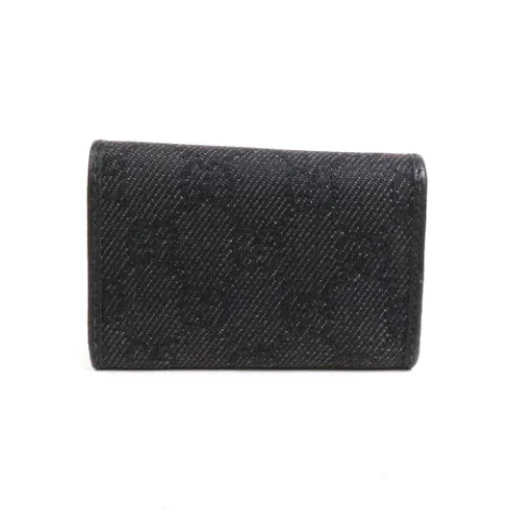 Gucci Vintage Pre-owned Canvas key-holders Black Dames