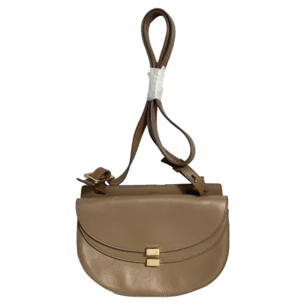 Chloé Pre-owned Leather crossbody-bags Brown Dames