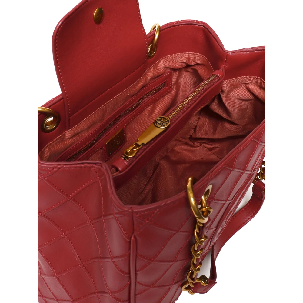V73 Robijn Shopper met Drie Compartimenten Red Dames