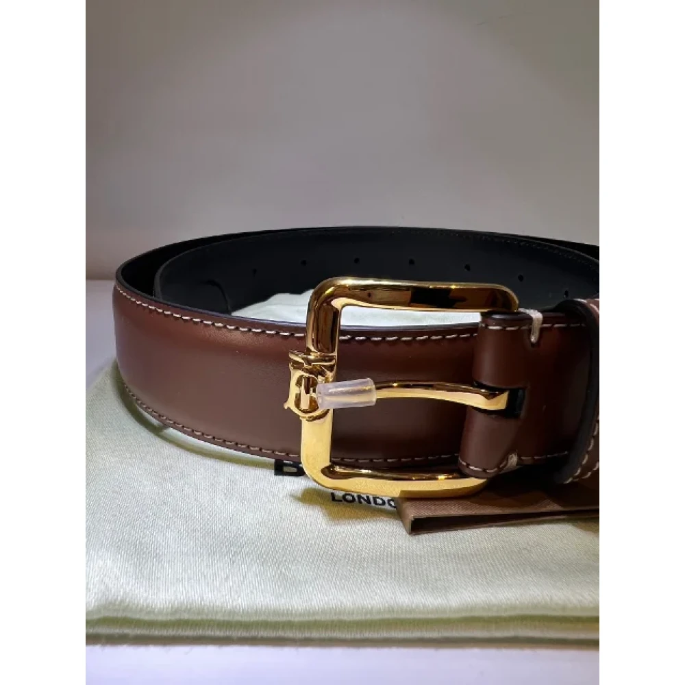Burberry Vintage Pre-owned Leather belts Brown Dames