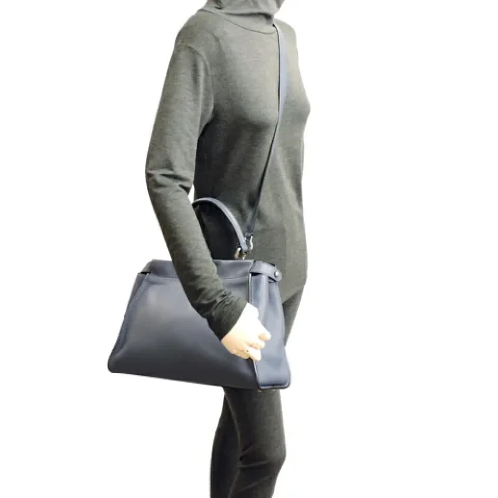 Fendi Vintage Pre-owned Leather fendi-bags Blue Dames