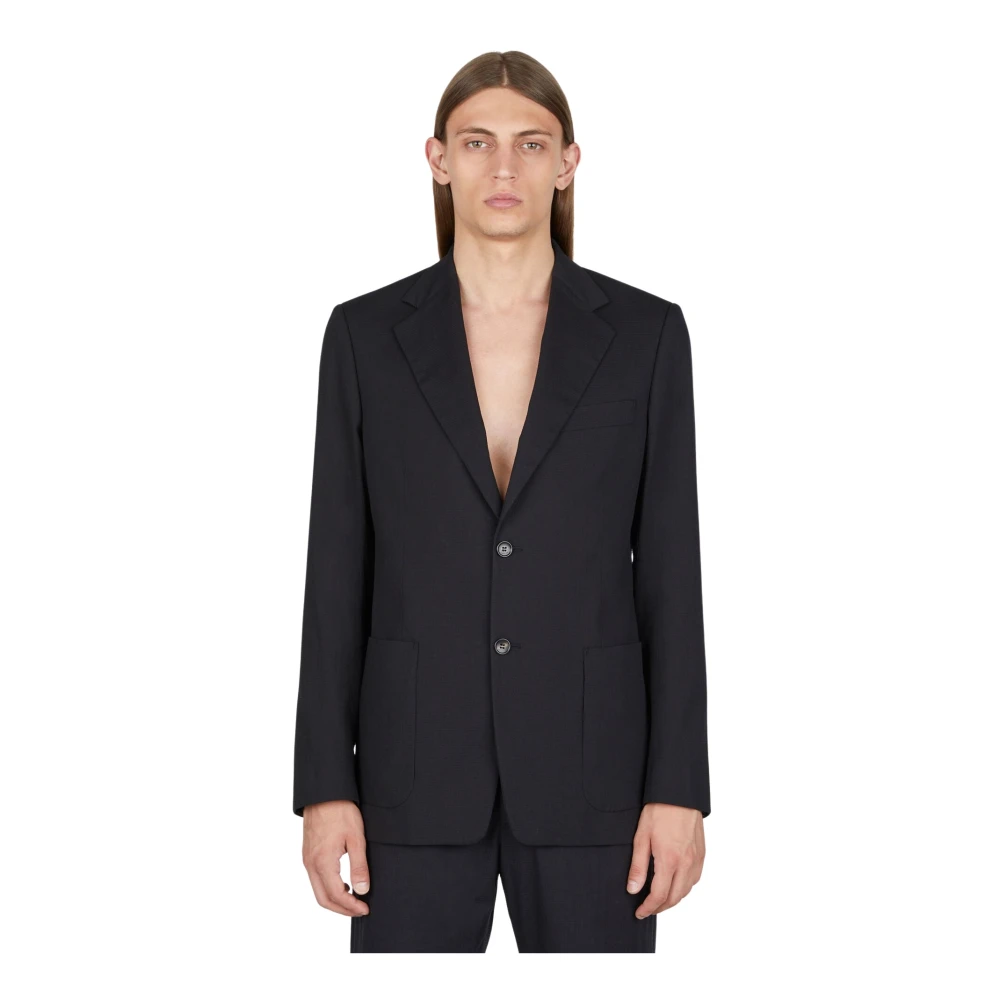 Lanvin Uomo Nero Giacche, L, New,