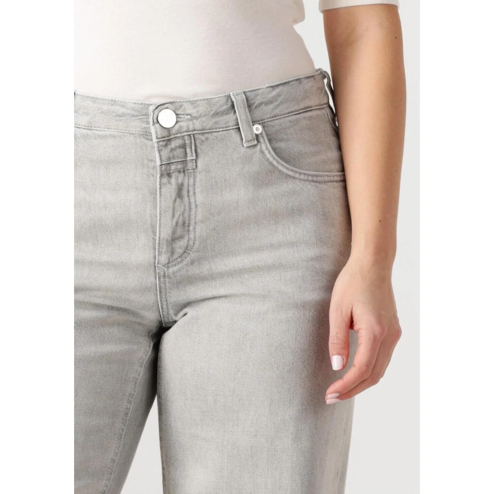 closed Rechte Pijp Grijze Jeans voor Dames Gray Dames