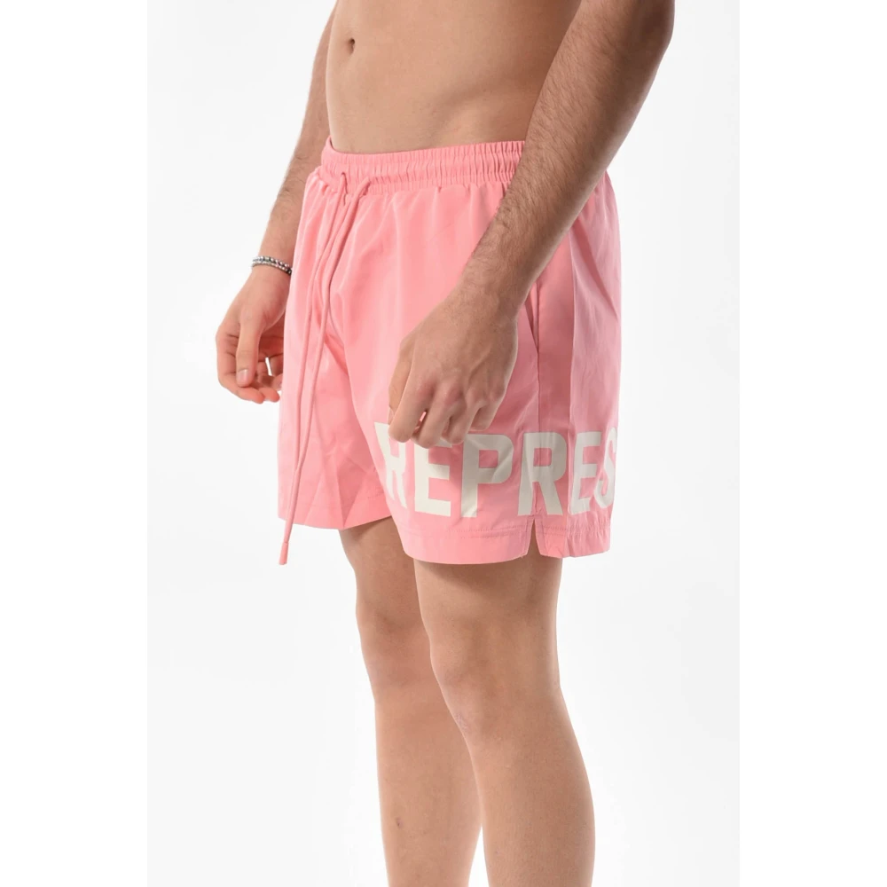 Represent Nylon Kostuum met Elastische Taille Pink Heren