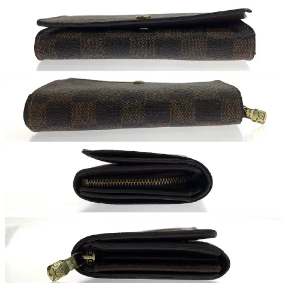 Louis Vuitton Vintage Pre-owned Canvas wallets Brown Dames