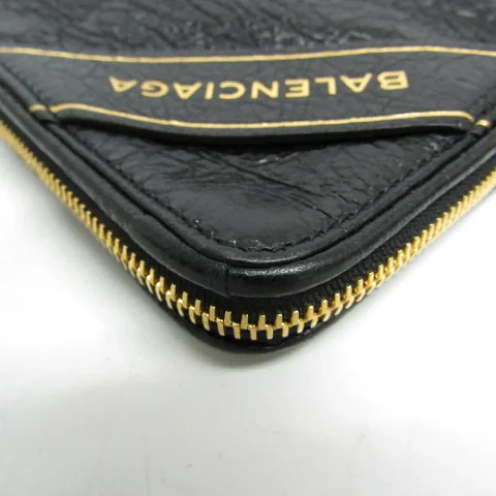 Balenciaga Vintage Pre-owned Leather clutches Black Dames