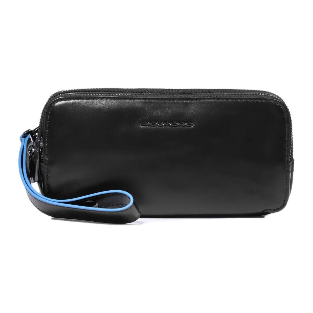 Piquadro Svart Clutch Med Tre Fack