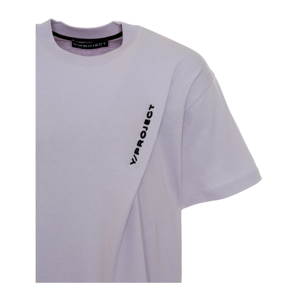 Y Project Logo T-shirt Casual Stijl Purple Heren