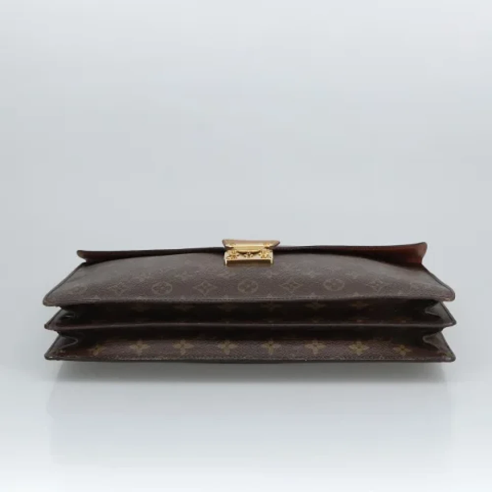 Louis Vuitton Vintage Pre-owned Canvas briefcases Brown Dames