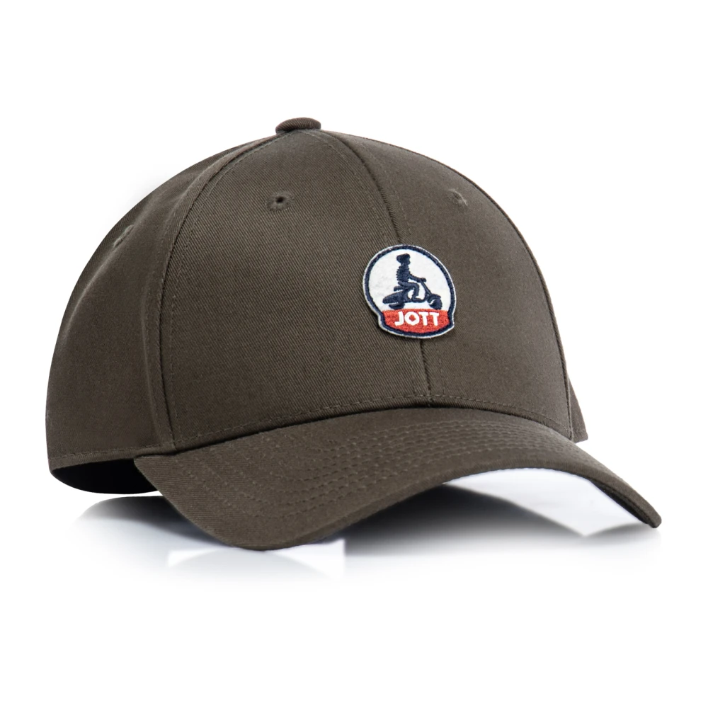 Jott Khaki Cap with Visor Green Heren