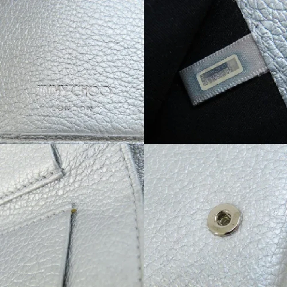 Jimmy Choo Pre-owned Leather wallets Gray Dames