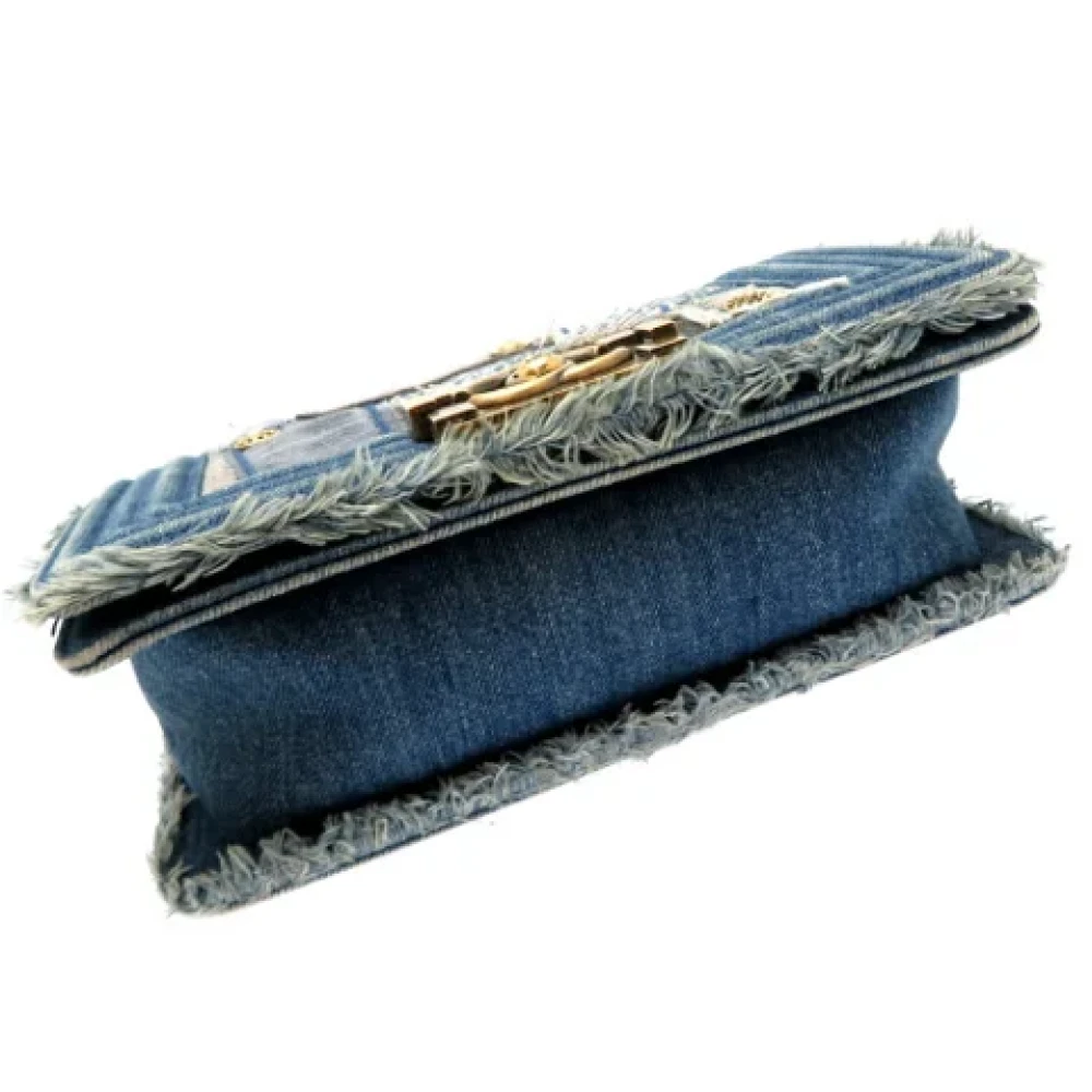 Chanel Vintage Pre-owned Denim chanel-bags Blue Dames