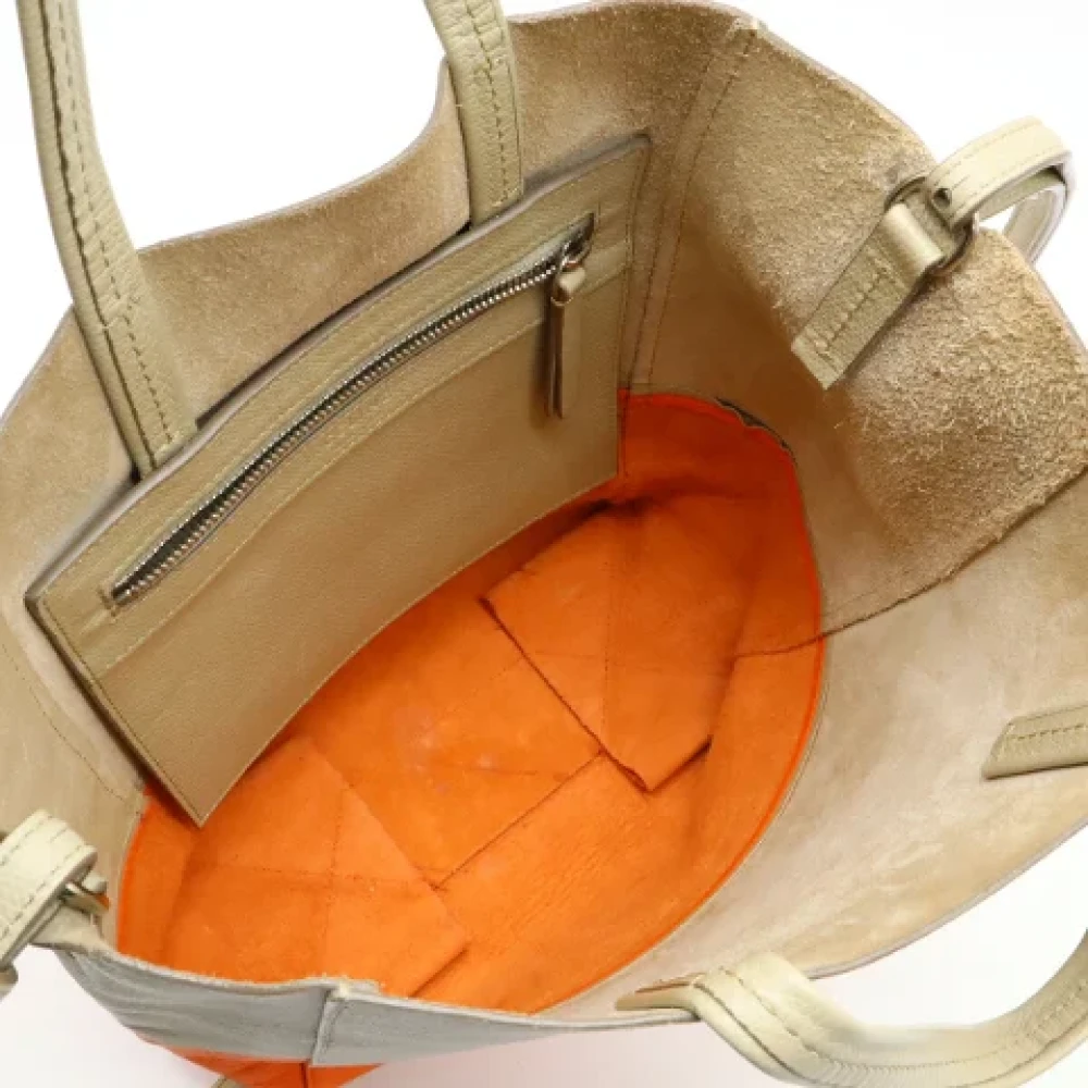 Celine Vintage Pre-owned Leather celine-bags Beige Dames