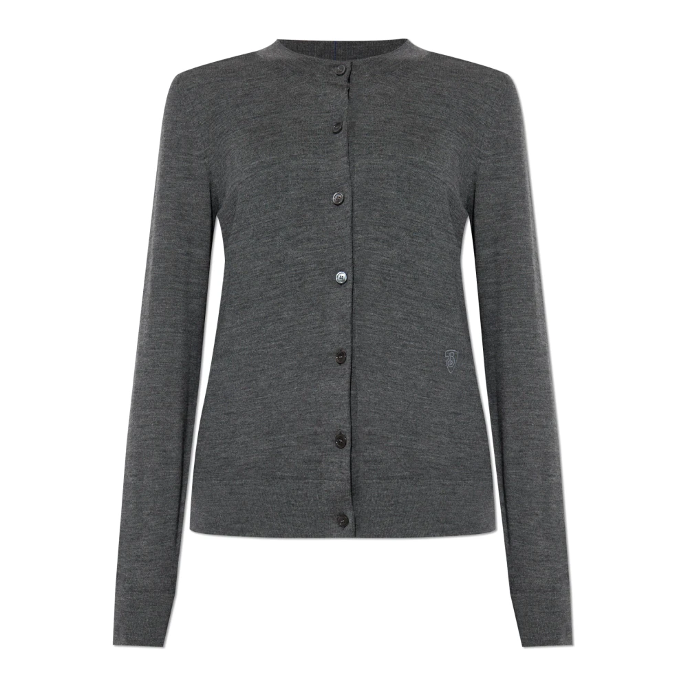 Burberry Wollen Vest Gray Dames