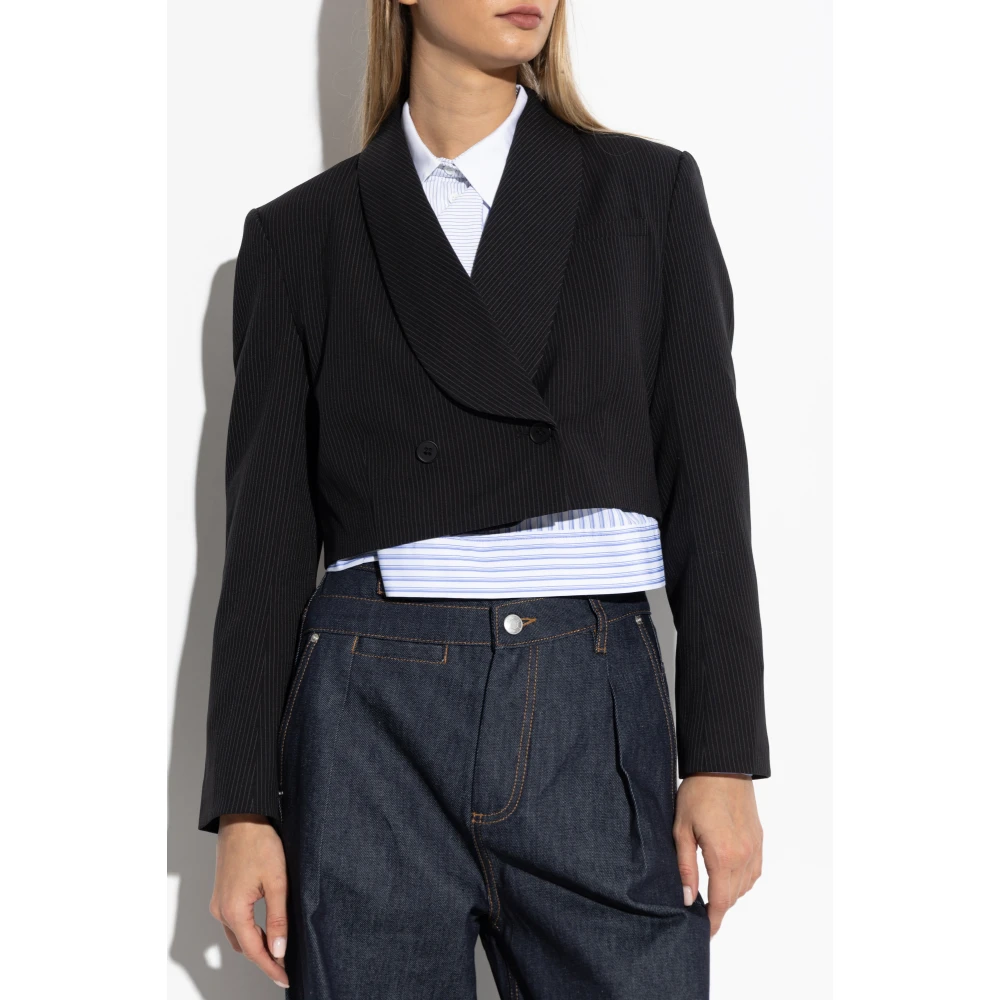Munthe Korte blazer Black Dames