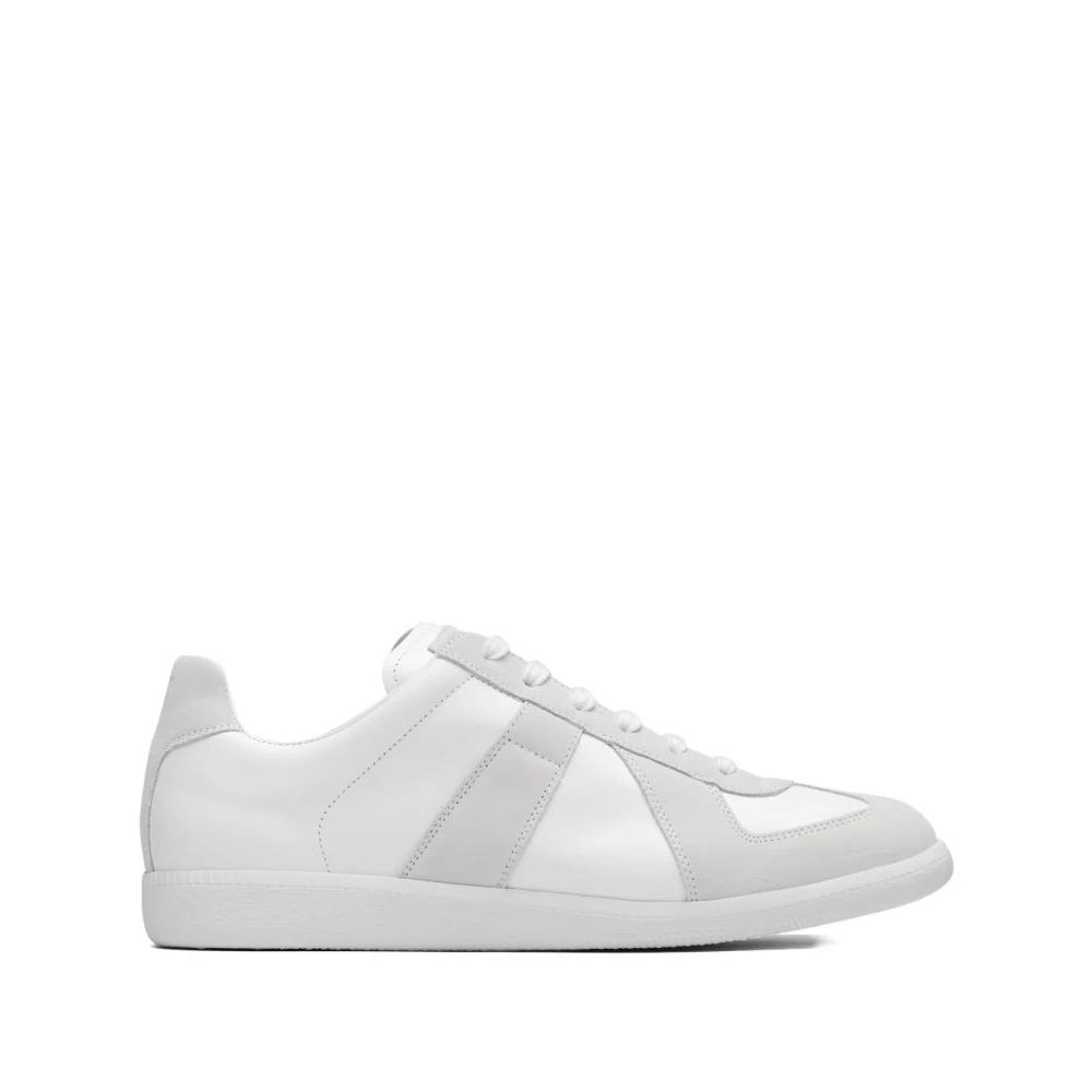 Maison Margiela Men's White Sneakers, 8 Uk, Replica Trainers