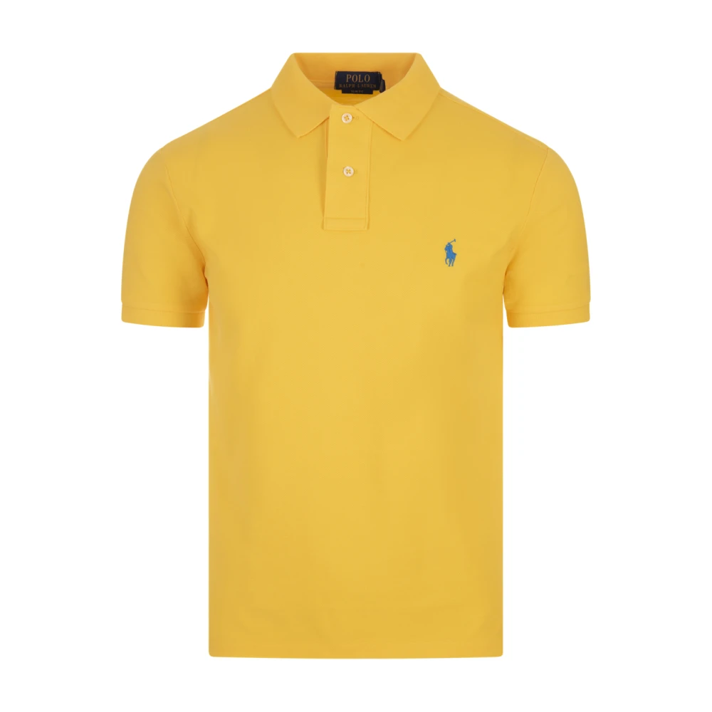 Ralph Lauren Gele Polo Shirt Amerikaanse Stijl Icoon Yellow Heren
