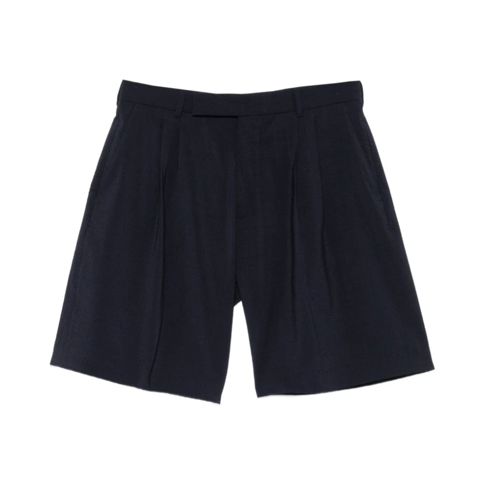 Paul Smith Mannelijk Blauw Korte Broeken Heren, W32, Wol, Wool Bermuda Shorts