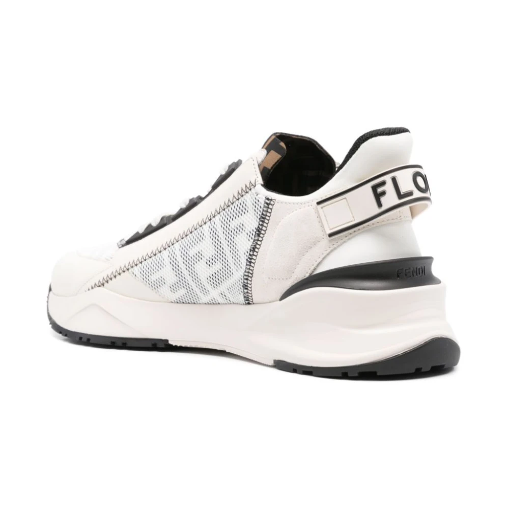 Fendi Witte lage sneakers met FF-motief Multicolor Heren