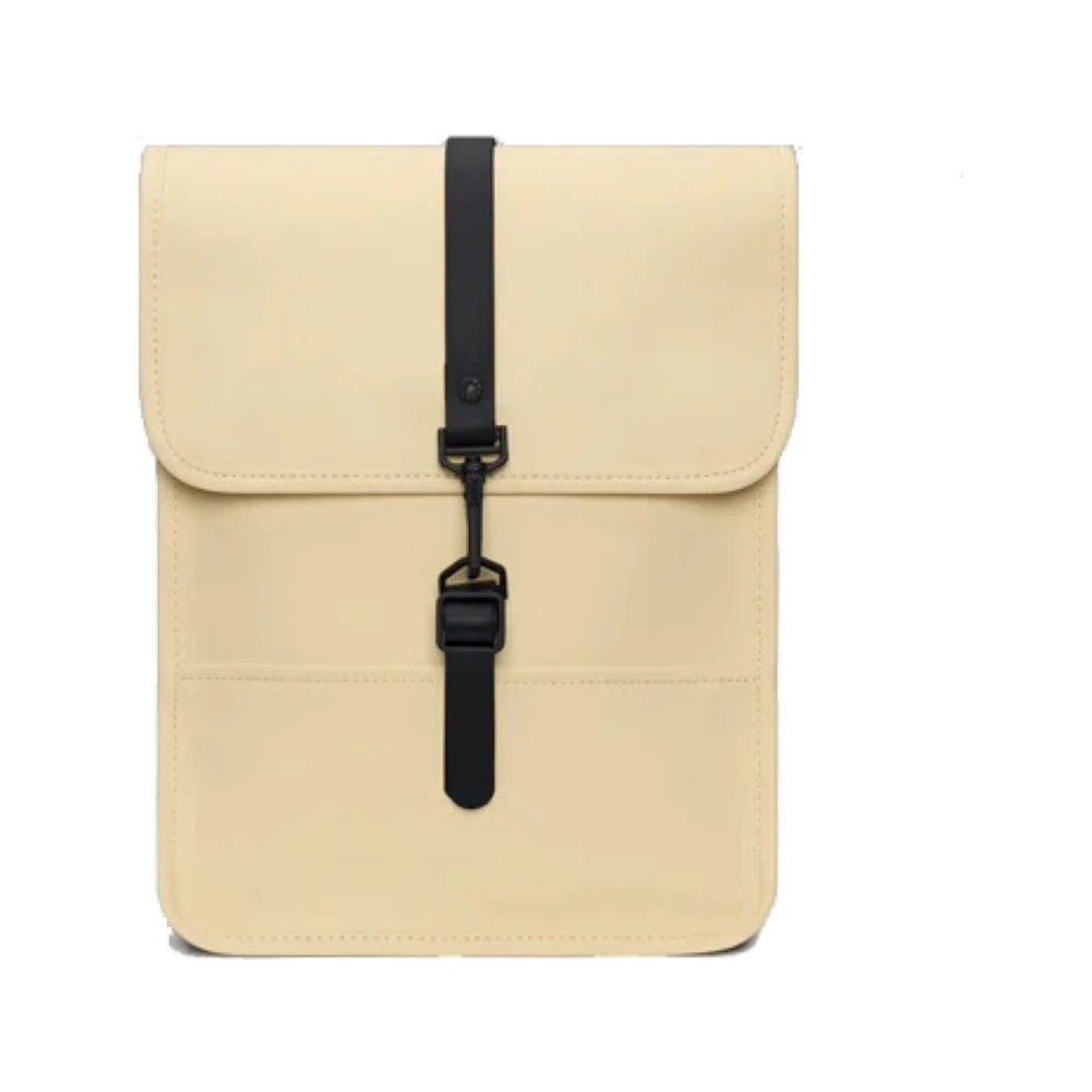 Rains Waterdichte PU Rugzak met Klep Beige Heren