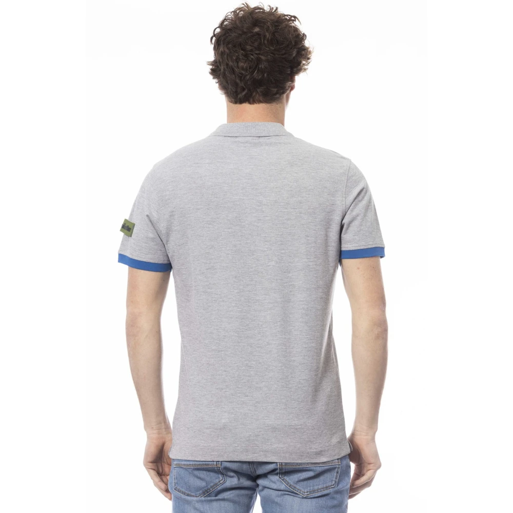 Invicta Polo shirt met korte mouwen en logo Gray Heren