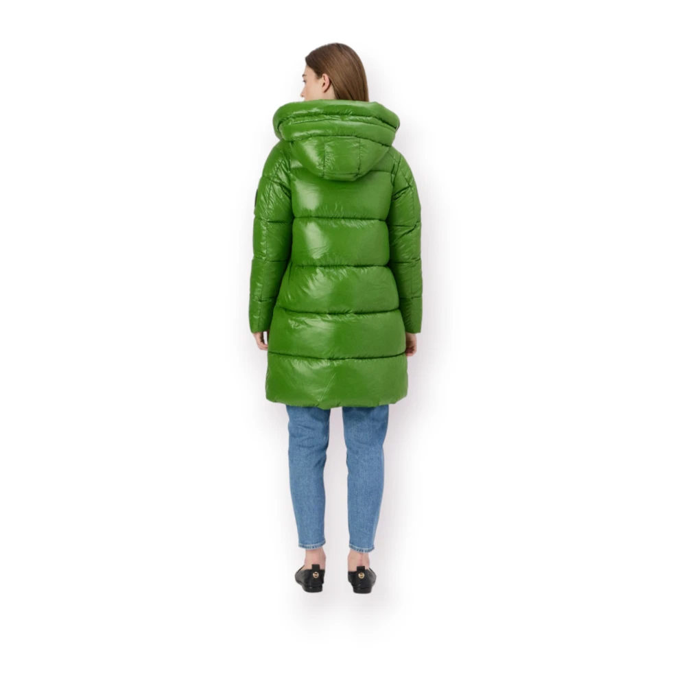 Save The Duck Lichtgewicht Parka Jas Green Dames