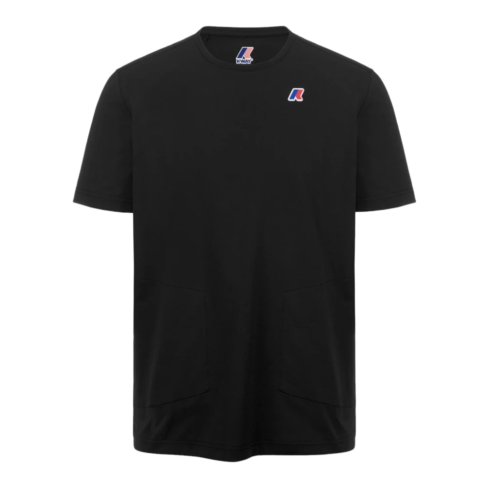 K-way Zwarte T-shirts en Polos Black Heren