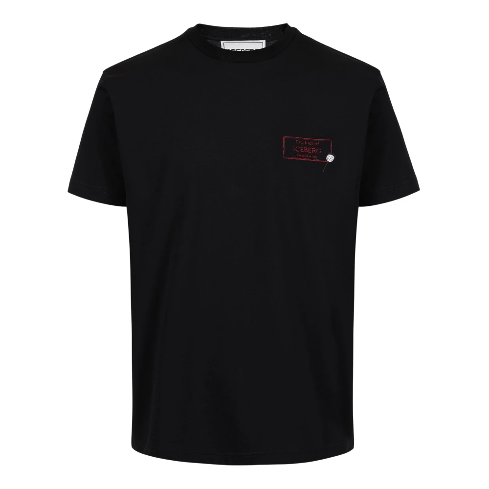 Iceberg - Tops > T-Shirts - Black - Iceberg - Modalova