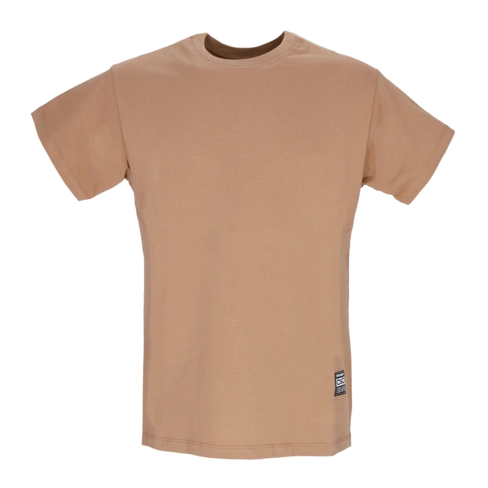 Propaganda T-shirt met geborduurd label Brown Heren