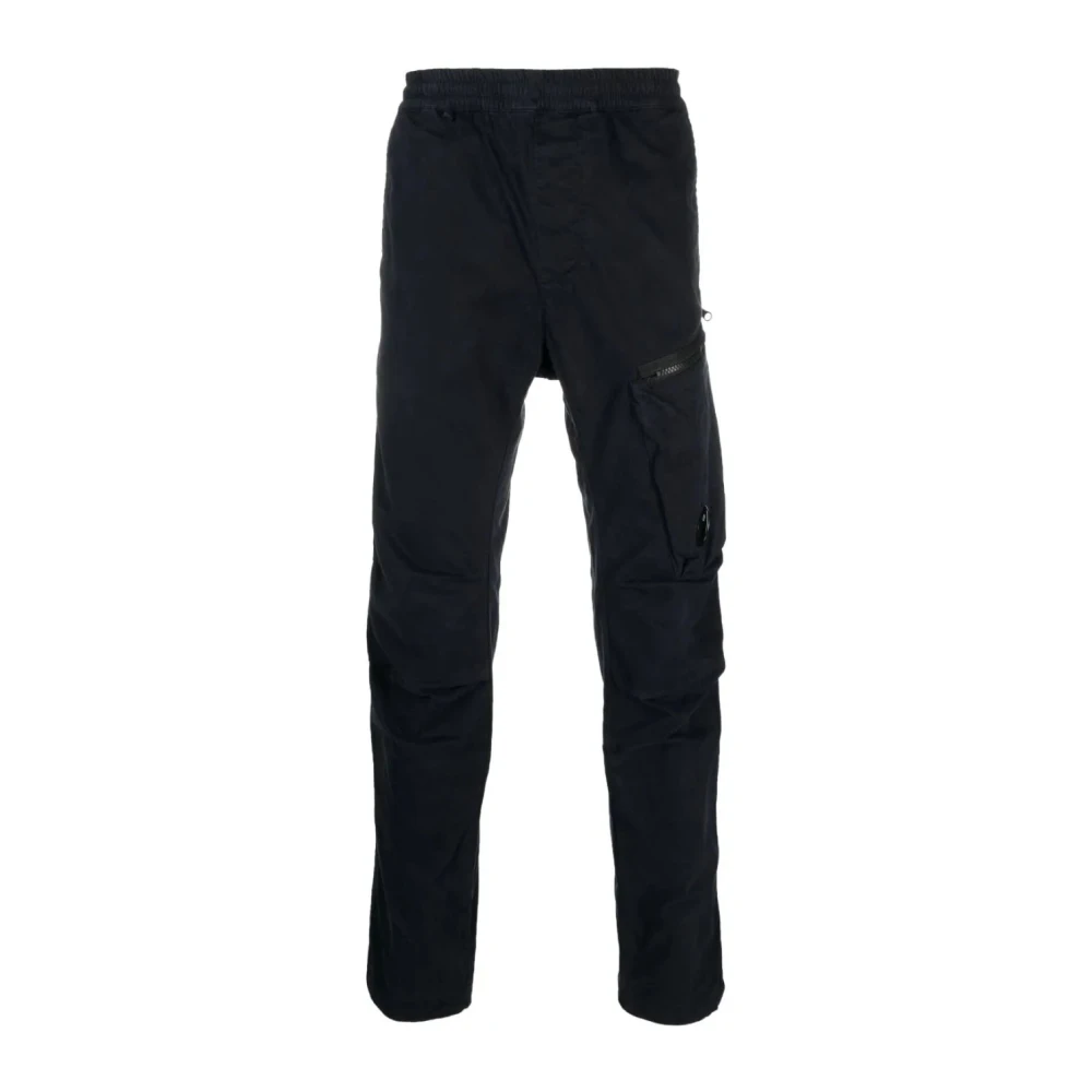 C.P. Company Stretch Sateen Regular Cargo Broek (Zwart) Black Heren