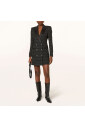 robe-blazer-avec-revers-en-satin