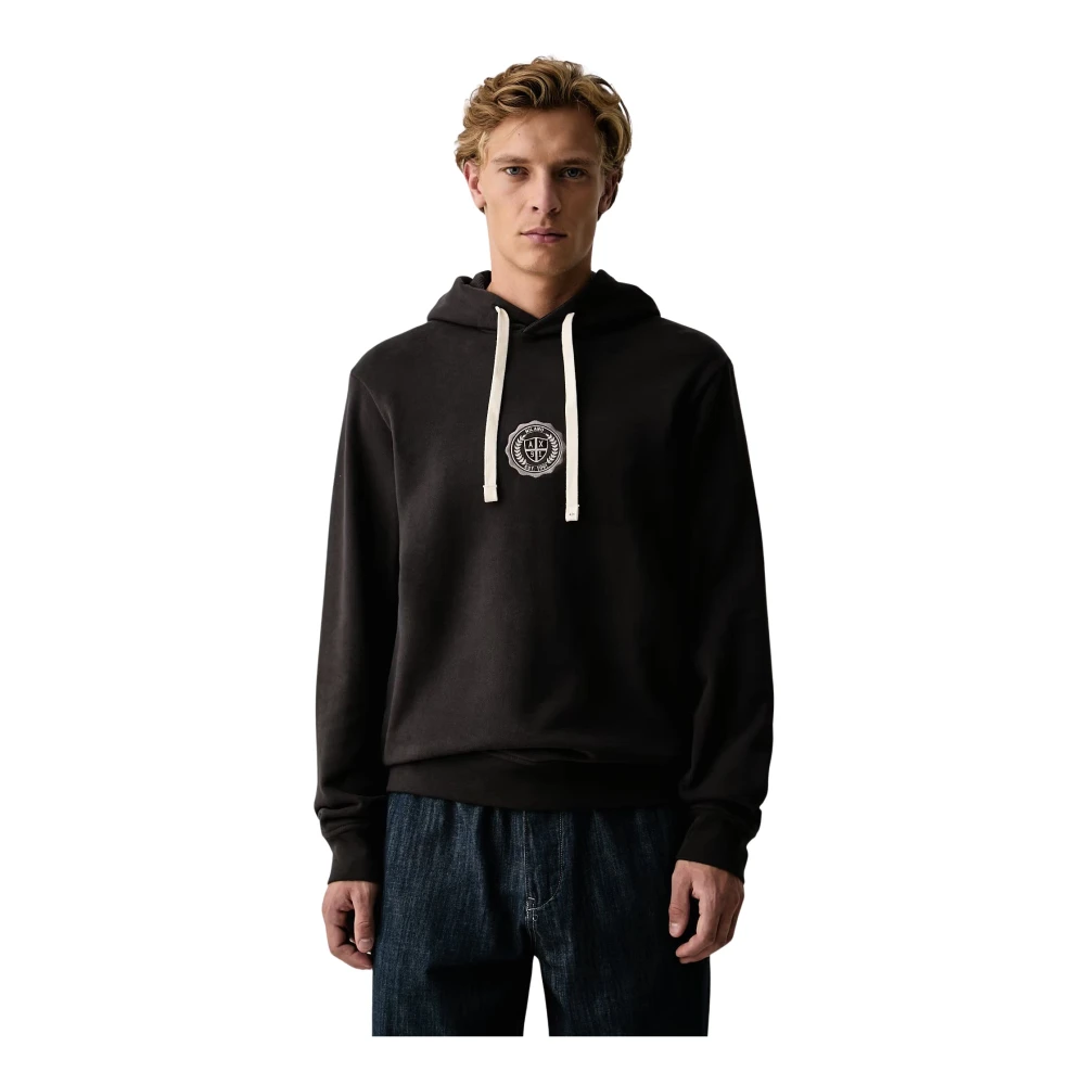 Armani Exchange Unisex Marrone Felpa Crossover In Cotone Con Cappuccio E Logo - Immagine 2