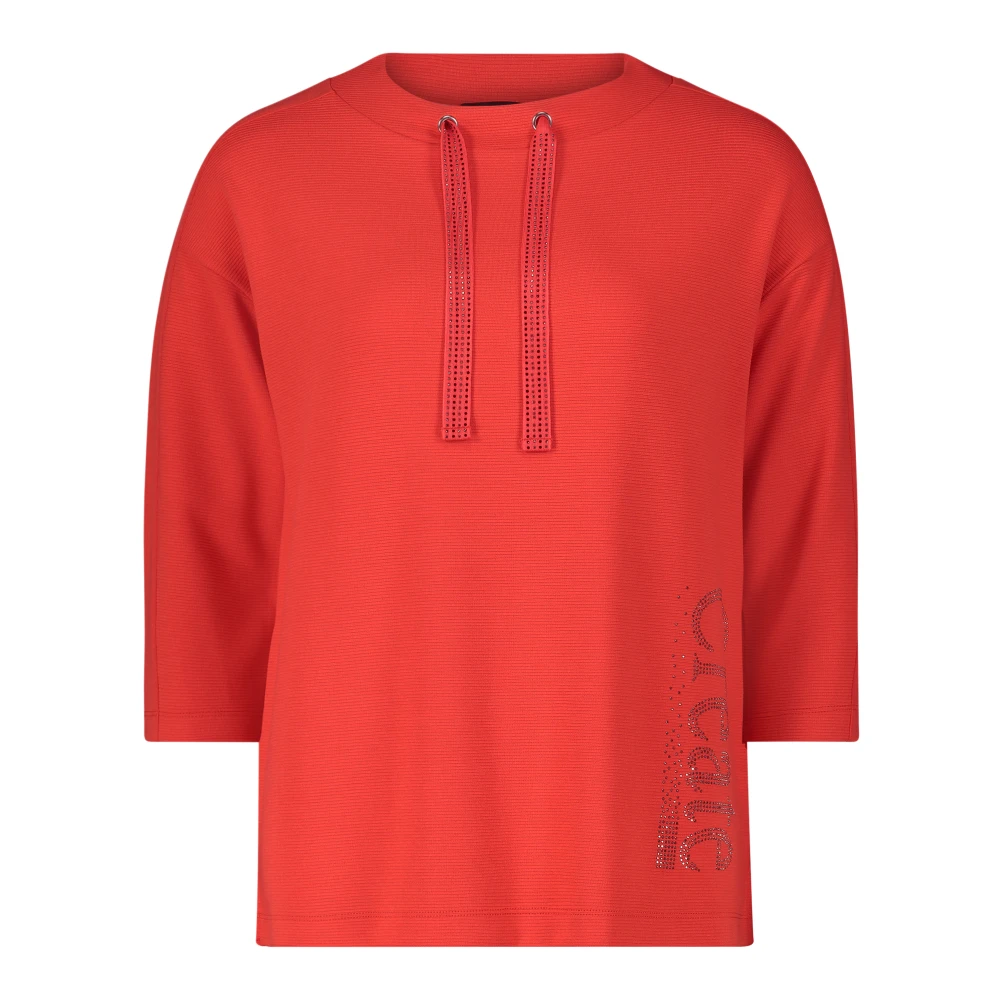 Betty Barclay Sweatshirt met hoge kraag Red Dames