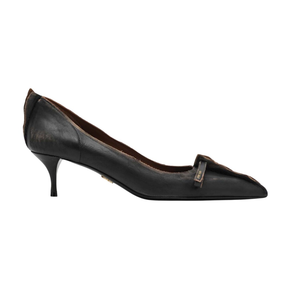 【Yuna】PRADA Leather Heels Yuna】PRADA Leather Heels Prada Women's Heels, Size 39. 5 EU