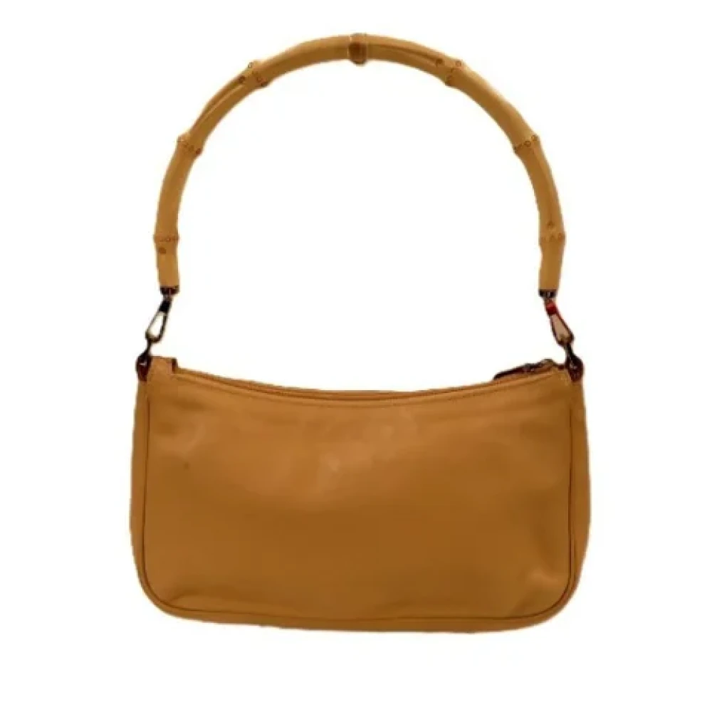 Gucci Vintage Pre-owned Leather handbags Beige Dames