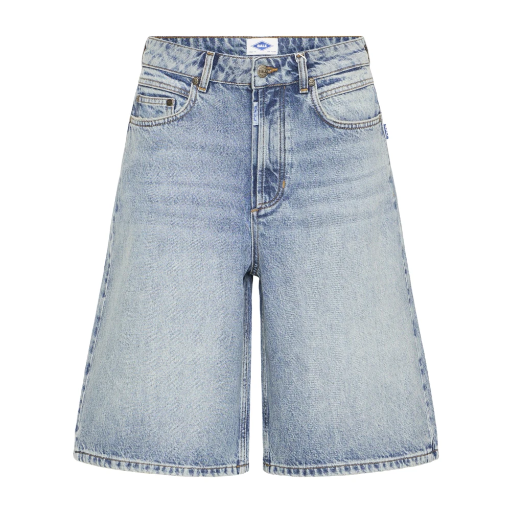 Ball Vrouw Blauw Korte Broeken Dames, W26, Denim, Denim Shorts